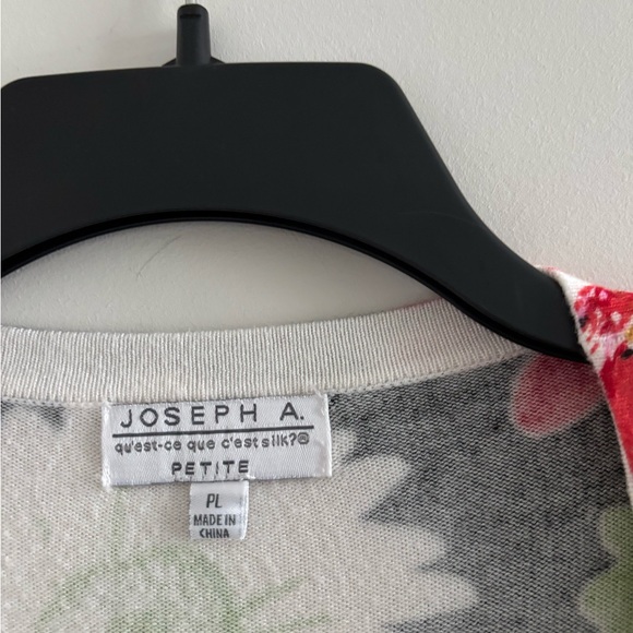 VTG Joseph A Cardigan Sweater Bolero Shrug Floral Colorful Knit Women PL Boho - Picture 10 of 10